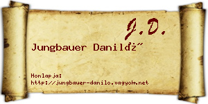 Jungbauer Daniló névjegykártya